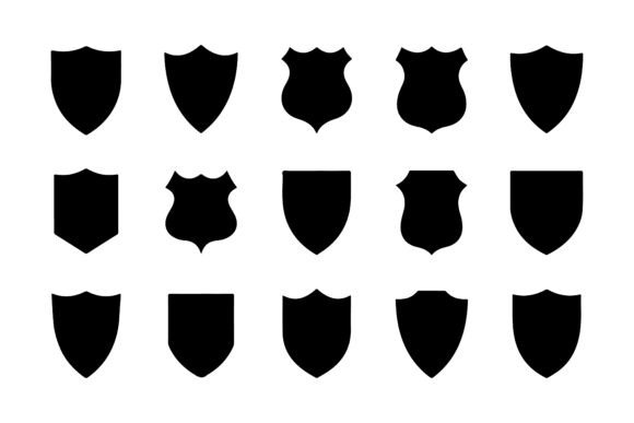 Download Set of Shield Silhouettes Pack - Premium Bundle