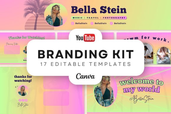 Download YouTube Branding Kit Editable in Canva - Youtube Collection