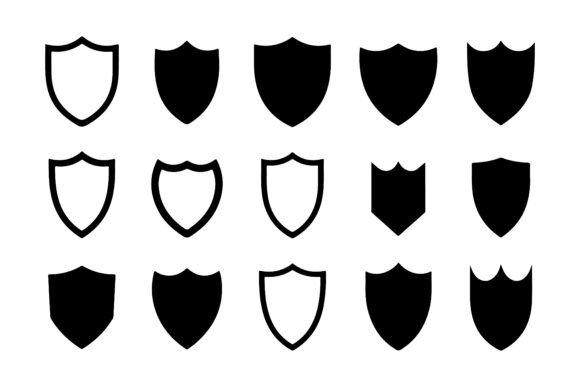 Download Set of Shield Silhouettes Pack - Premium Resources