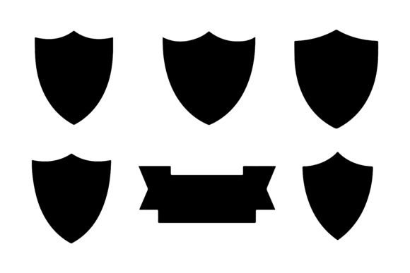 Download Set of Shield Silhouettes Pack - Premium Bundle