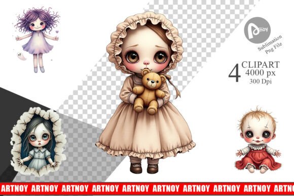 Download Haunted Doll Spirits Clipart - Haunted doll Collection