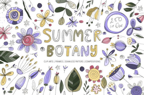 Download Summer Botany Floral Graphic Pack&nbsp; - Graphic Collection